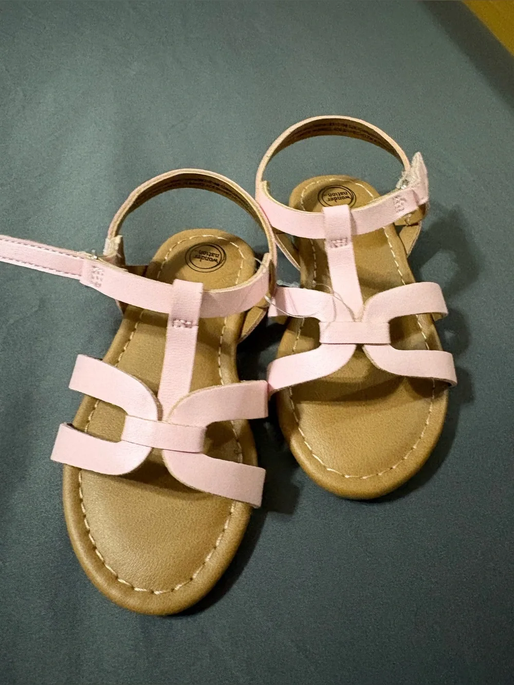 Wonder nation Pink Strappy Sandals toddler size 6